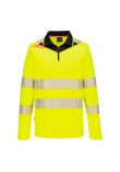 Portwest DX4 Hi-Vis Zip Polo Shirt L/S DX419