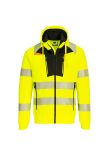 Portwest DX4 Hi-Vis Funnel Neck Zipped Sweatshirt DX477