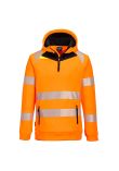 Portwest DX4 Hi-Vis 1/4 Zip Hoodie DX482