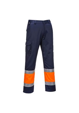 Portwest Hi-Vis Contrast Class 1 Service Trousers E049