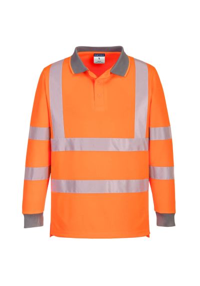 Portwest Eco Hi-Vis Polo Shirt L/S (Pack of 6) EC11