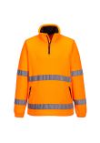 Portwest Hi-Vis 1/2 Zip Fleece F302