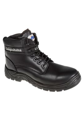 Portwest Composite Leather Fur Lined Ankle Boot S3S SR FC12