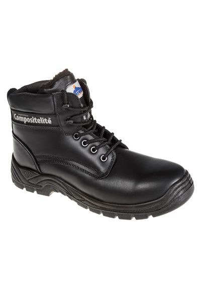 Portwest Composite Leather Fur Lined Ankle Boot S3S SR FC12