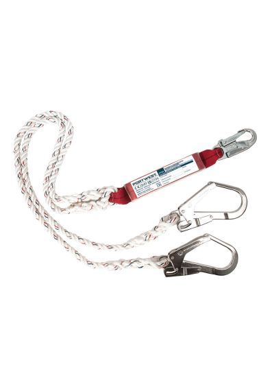 Portwest Double 1.8m Lanyard With Shock Absorber FP25