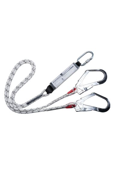 Portwest Double Kernmantle 1.8m Lanyard With Shock Absorber FP55