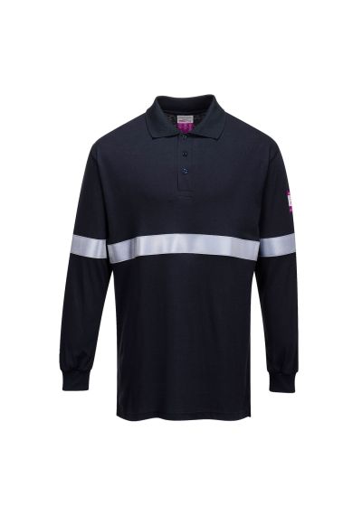 Portwest Modaflame Knit FR Long Sleeve Polo Shirt FR03