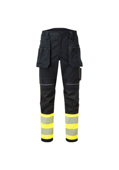Portwest PW3 Modaflame Work Hi-Vis Class 1 FR Holster Trousers FR416