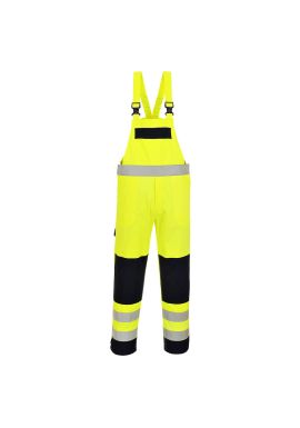 Portwest Bizflame Work Hi-Vis Multi-Norm Contrast FR Bib and Brace FR63