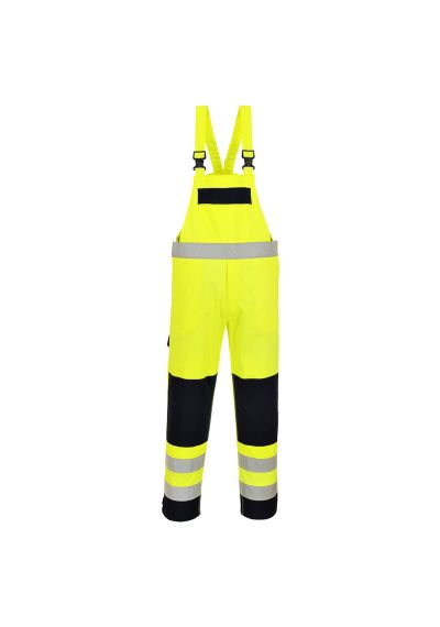 Portwest Bizflame Work Hi-Vis Multi-Norm Contrast FR Bib and Brace FR63