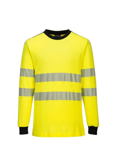 Portwest PW3 Modaflame Knit Hi-Vis FR Long Sleeve T-Shirt FR701