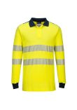 Portwest PW3 Modaflame Knit Hi-Vis FR Long Sleeve Polo Shirt FR702