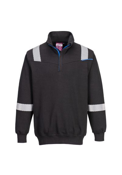 Portwest WX3 Modaflame Knit FR 1/4 Zip Sweatshirt FR710