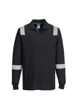 Portwest WX3 Modaflame Knit FR Long Sleeve Polo Shirt FR711