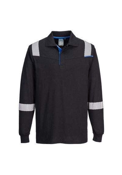 Portwest WX3 Modaflame Knit FR Long Sleeve Polo Shirt FR711