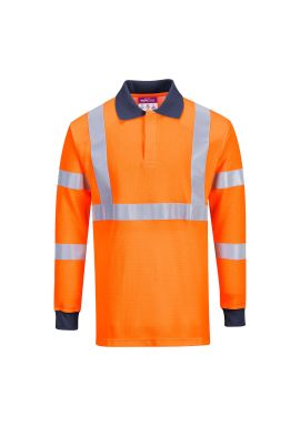 Portwest Modaflame Knit HVO FR Long Sleeve Polo Shirt FR76