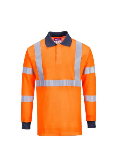 Portwest Modaflame Knit HVO FR Long Sleeve Polo Shirt FR76