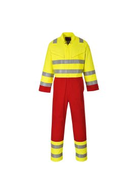 Portwest Bizflame Work Hi-Vis Contrast FR Coverall FR90