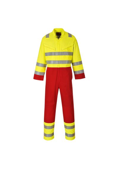 Portwest Bizflame Work Hi-Vis Contrast FR Coverall FR90