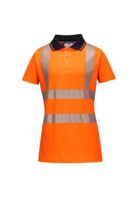 Portwest Hi-Vis Women's Cotton Comfort Pro Polo Shirt S/S LW72
