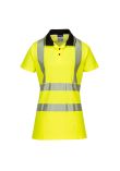 Portwest Hi-Vis Women's Cotton Comfort Pro Polo Shirt S/S LW72