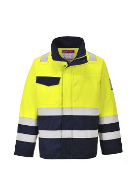 Portwest Modaflame Work Hi-Vis Multi-Norm Contrast FR Jacket MV25