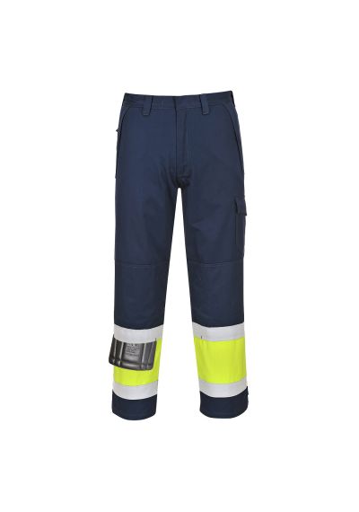 Portwest Modaflame Work Hi-Vis Class 1 Multi-Norm FR Trousers MV26