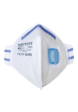 Portwest FFP2 Valved Fold Flat Respirator (Pack of 20) P251