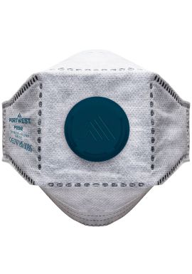 Portwest EAGLE FFP2 Valved Carbon Fold Flat Respirator (Pack of 10) P292