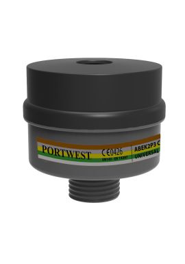 Portwest ABEK2P3 Combination Filter Universal Thread (Pack of 4) P976