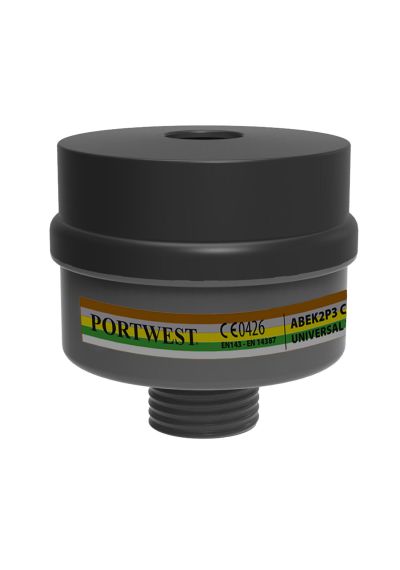 Portwest ABEK2P3 Combination Filter Universal Thread (Pack of 4) P976