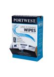 Portwest Lens Cleaning Wipes (Pack of 100) PA01