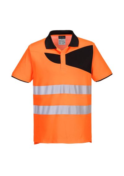 Portwest PW2 Hi-Vis Cotton Comfort Polo Shirt S/S PW212