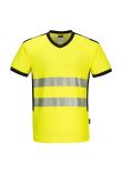 Portwest PW3 Hi-Vis V-Neck Mesh Insert T-Shirt S/S PW310