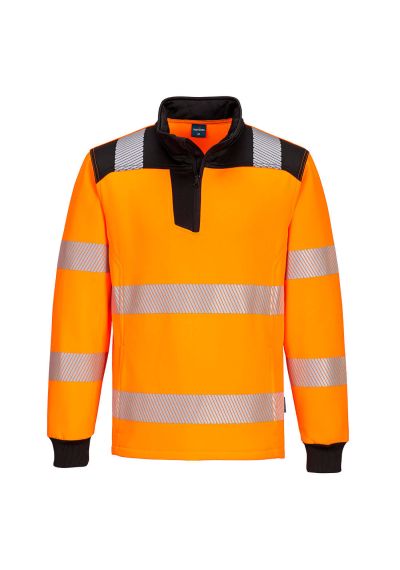 Portwest PW3 Hi-Vis 1/4 Zip Sweatshirt PW326