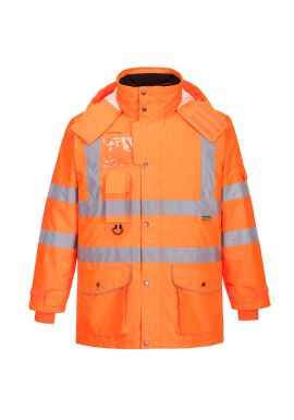 Portwest Hi-Vis Breathable 7-in-1 Traffic Jacket RT27