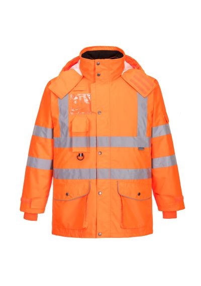 Portwest Hi-Vis Breathable 7-in-1 Traffic Jacket RT27