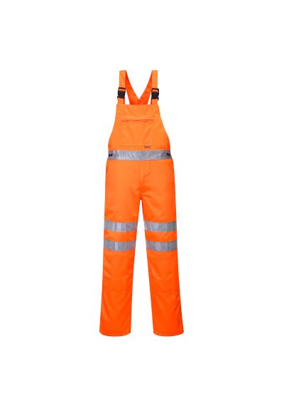 Portwest Hi-Vis Polycotton Service Bib and Brace RT43