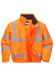 Portwest Hi-Vis Breathable Rain Bomber Jacket RT62
