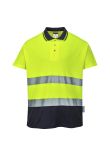 Portwest Hi-Vis Cotton Comfort Contrast Polo Shirt S/S S174
