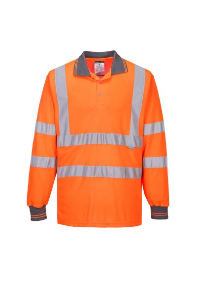 Portwest Hi-Vis Polo Shirt L/S S277
