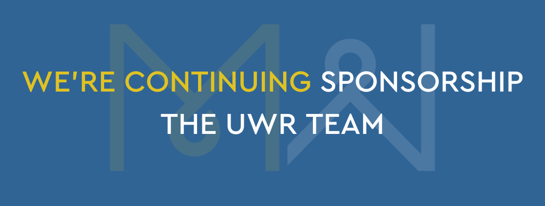 We're continuing our sponsorship with the UWR team