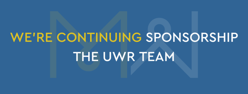 We're continuing our sponsorship with the UWR team