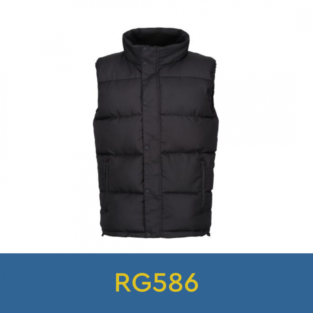 Black puffer bodywarmer