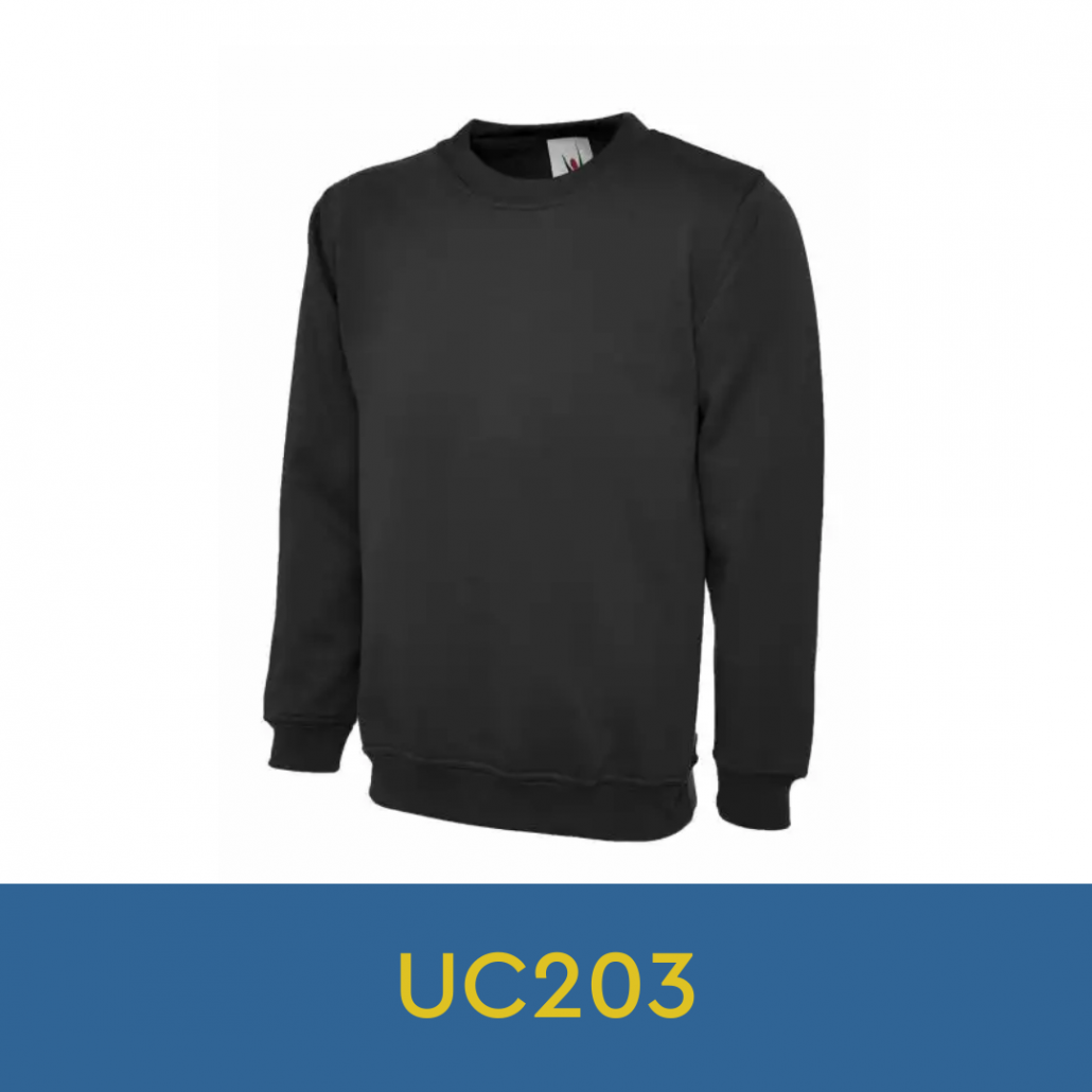 black sweatshirt