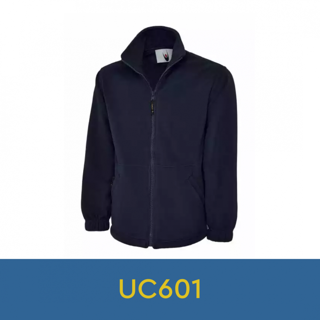 Black fleece zip