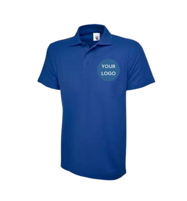 workwear blue polo shirt