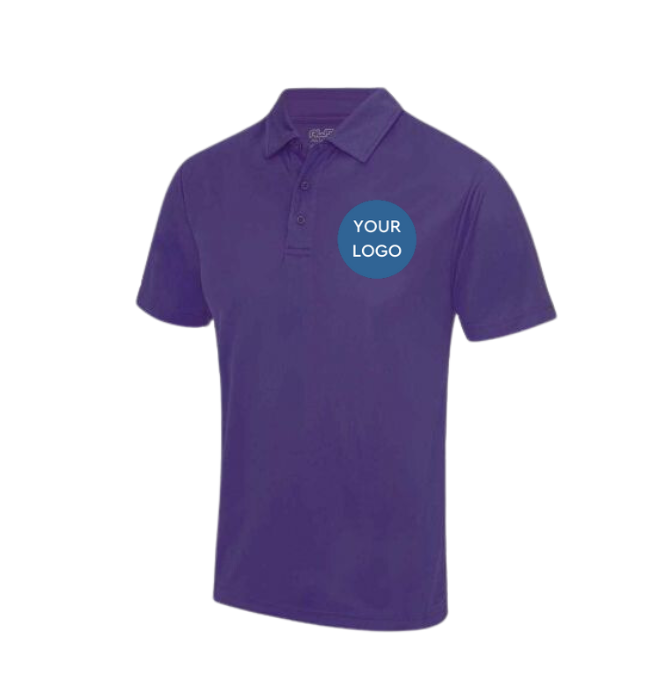 workwear purple polo shirt