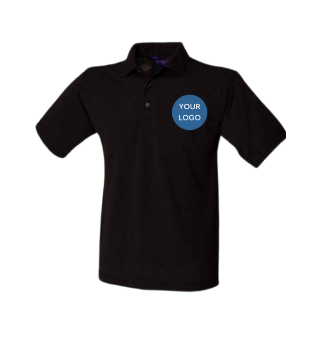 workwear black polo shirt