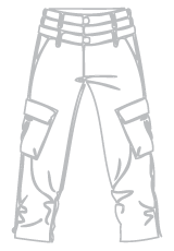 Trousers outline